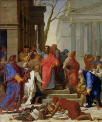 Le Sermon de Saint Paul à Éphèse, 1649